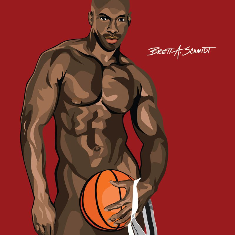 Guy covering private parts with football